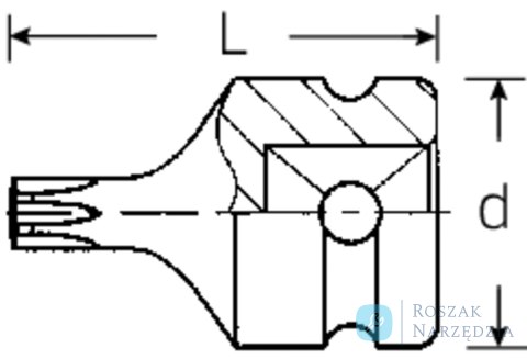 Nasadka 1/2" IMPACT rozmiar T50 TORX zewn. STAHLWILLE