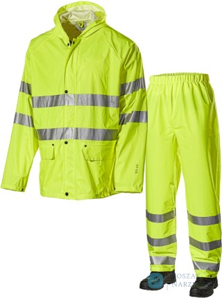 Komplet przeciwdeszczowy Hi-Vis 2211PU żółty rozm.M L.Brador