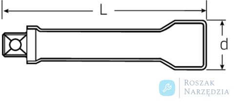 Przedłużka 1/2", L=93mm, izolowany 1000V VDE STAHLWILLE