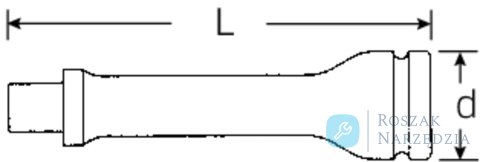 Przedłużka IMPACT 3/4", 180 mm STAHLWILLE