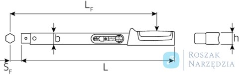 Klucz dynamometryczny 130-650Nm (100-480 ft.lb), uchwyt 22x28mm, QUICK STAHLWILLE