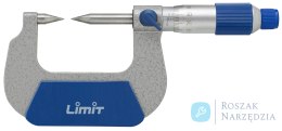 Mikrometr ze stożkowymi końcówkami pomiarowymi Limit 0-25 mm