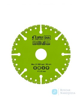 Tarcza tnąca wielofunkcyjna DIA Luna 115x1x22,23 mm