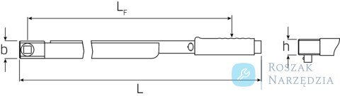 Klucz dynamamometryczny 160-800Nm (120-600 ft.lb) z czopem kwadr.3/4" STAHLWILLE