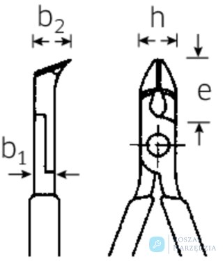 Szczypce ukośne dla elektroników (wysmukłe odg.55st.) L=112mm; poler./powl. STAHLWILLE