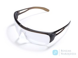 Okulary ochronne ZEKLER 76 brązowe/przeźroczyste