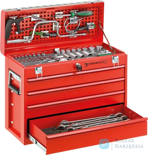 Zestaw TCS 121 narzędzi w skrzyni warsztatowej RED BOX Nr 13216/4 STAHLWILLE