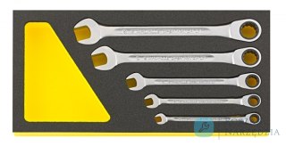 Zestaw TCS kluczy oczkowych z grzchotką, 5-częściowy STAHLWILLE