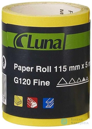 Papier ścierny w rolce 115x5 m K120 Luna