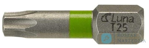 Groty wkrętakowe ze strefą skrętną Torx H6.3 25 mm TX25 Luna