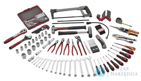 144-elementowy zestaw narzędzi w skrzynce narzędziowej TC144D Teng Tools