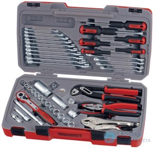 48-elementowy zestaw narzędzi nasadowych z chwytem kwadratowym 3/8" Teng Tools T3848