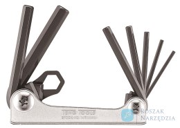 Klucze trzpieniowe sześciokątne (imbusowe) w zestawie 2,5-10 mm Teng Tools