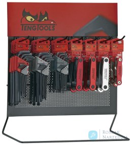 Stojak ekspozycyjny Teng Tools DIS-HK70, z zestawami kluczy sześciok./Torx