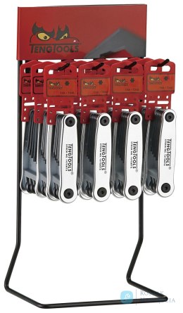 Zestawy kluczy TX na stojaku ekspozycyjnym Teng Tools DIS-1476NTX