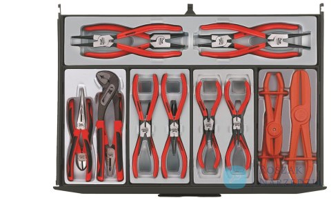 Wózek narzędziowy czarny 1001 elementów Teng Tools TCMM1001BK