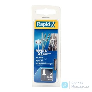 Nity Rapid XL ?4,8 x 12 mm - opakowanie 40 szt.; zawiera wiertło