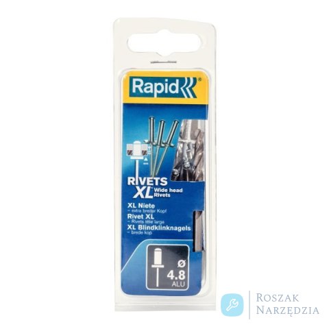 Nity Rapid XL ?4,8 x 16 mm - opakowanie 40 szt.; zawiera wiertło