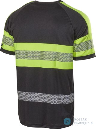 T-shirt Hi-Vis 6110P czarny/żółty rozm.XL L.Brador