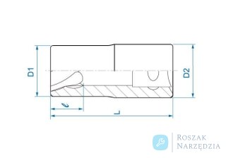 NASADKA 1/2" DO USZKODZONYCH ŚRUB M22 King Tony