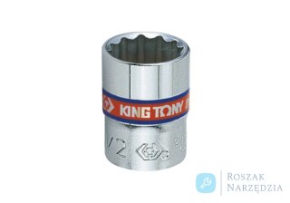 NASADKA KRÓTKA 1/4" 1/4" x 24mm, 12-kąt. Cr-V King Tony