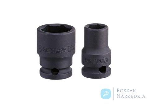 NASADKA KRÓTKA UDAROWA 1/4" 13mm x 23mm, 6-kąt King Tony