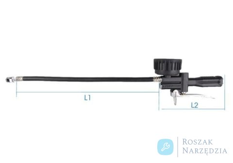 PISTOLET DO POMPOWANIA KÓŁ (220 PSI / 15 BAR) + końcówka do ciężarówek King Tony