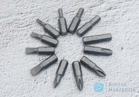 ZESTAW BITÓW 1/4" 32cz. Z UCHWYTEM 7702-25 +753-63, PŁASKIE 3 - 6mm, PH1-PH3, PZ1- PZ3, HEX 3 - 6mm, TORX T10 -T40 King Tony