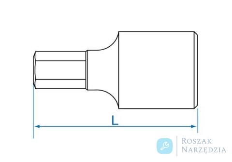 NASADKA 1/4" Z KOŃCÓWKĄ HEX 6 x 25mm King Tony