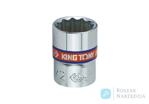 NASADKA KRÓTKA 1/4" 1/2" x 24mm, 12-kąt. Cr-V King Tony