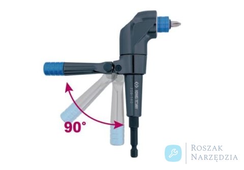 KĄTOWY MAGNETYCZNY UCHWYT DO BITÓW DO WKRĘTAREK 1/4" 140mm, 56,5 Nm przy 2000RPM King Tony