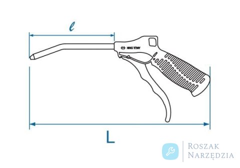 PISTOLET DO PRZEDMUCHIWANIA 1/4" 100mm King Tony