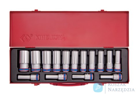 ZESTAW NASADEK 1/2" 15cz. DŁUGIE 6-kąt. KASETA King Tony ZESTAW NASADEK 1/2" 15cz. DŁUGIE 6-kąt. KASETA King Tony
