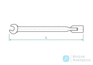 KLUCZ PŁASKO-NASADOWY PRZEGUBOWY 17mm King Tony