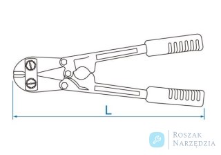 NOŻYCE DO PRĘTÓW 8 x 450mm, do o6 przy HRC 35 King Tony