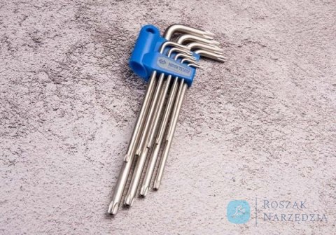 ZESTAW IMBUSÓW 9 szt. 1127 - TORX Z OTWOREM EXTRA DŁUGIE T10 - T50 King Tony