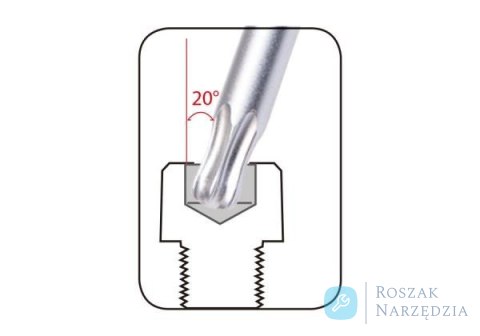 ZESTAW IMBUSÓW 9 szt. ZAOKRĄGLONY TORX EXTRA DŁUGIE T10 - T50, UCHWYT PLAST. BLISTER King Tony