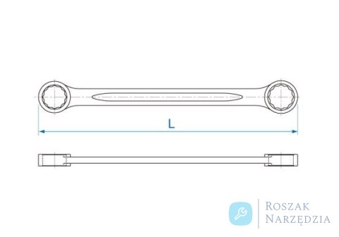 KLUCZ OCZKOWY PROSTY 12mm x 13mm King Tony