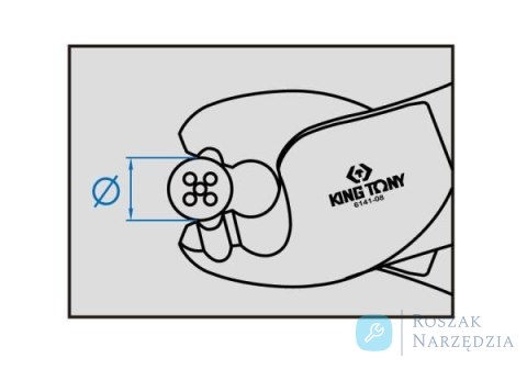 SZCZYPCE TNĄCE DO KABLI ŚR. 9.2mm, DŁUGOŚĆ 212mm King Tony