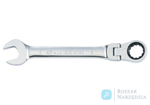 KLUCZ PŁASKO-OCZKOWY PRZEGUBOWY, Z GRZECHOTKĄ JEDNOKIERUNKOWĄ 72 ZĘBY, 21mm King Tony KLUCZ PŁASKO-OCZKOWY PRZEGUBOWY, Z GRZECHOTKĄ JEDNOKIERUNKOWĄ 72 ZĘBY, 21mm King Tony