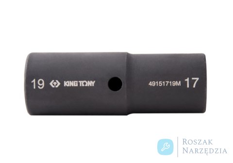 NASADKA UDAROWA DWUSTRONNA 1/2" 21mm / 22mm x 77mm, 6-kąt King Tony