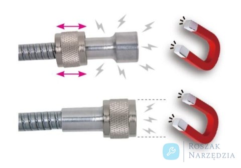 Chwytak giętki z końcówką magnetyczną 457 mm, O końcówki 18 mm, udźwig 3 kg King Tony