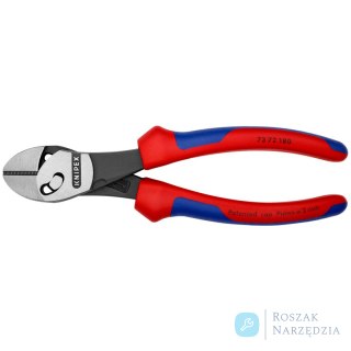 KNIPEX TwinForce® 73 72 180 BK Szczypce tnące boczne o dużej wytrzymałości KNIPEX