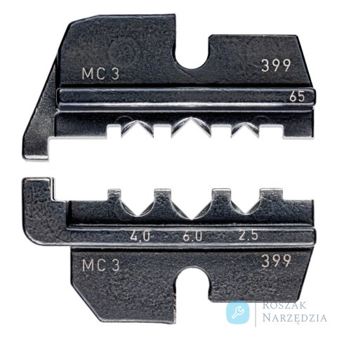 Matryca zagniatająca 97 49 65 Do złączy fotowoltaicznych MC 3 (Multi-Contact) KNIPEX