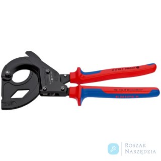 Nożyce do kabli 95 32 315 A (z mechanizmem zapadkowym) Do kabli zbrojonych drutem stalowym (SWA) KNIPEX