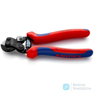 Nożyce do lin stalowych 95 62 160 TC Do cięcia kordu oponowego KNIPEX