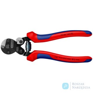 Nożyce do lin stalowych 95 62 160 TC Do cięcia kordu oponowego KNIPEX