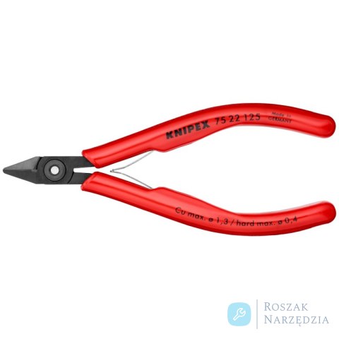 Szczypce tnące boczne dla elektroników 75 22 125 KNIPEX