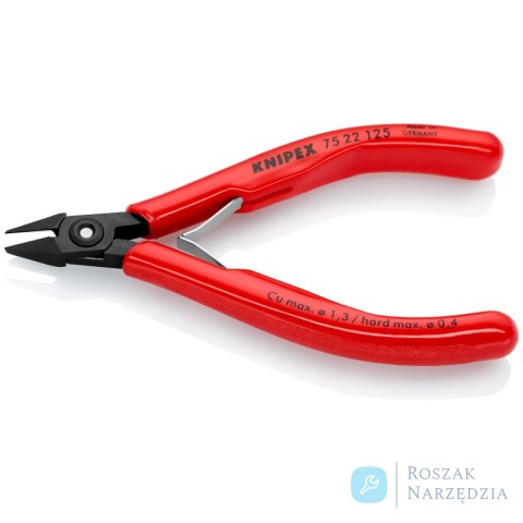 Szczypce tnące boczne dla elektroników 75 22 125 KNIPEX