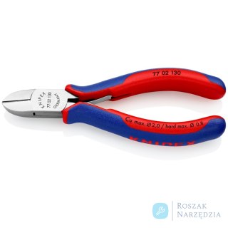 Szczypce tnące boczne dla elektroników 77 02 130 KNIPEX